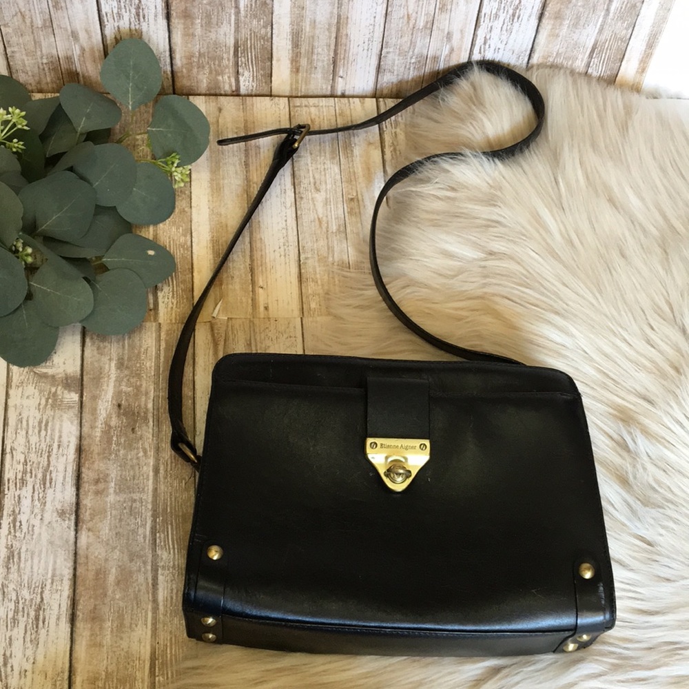 Etienne Aigner Black Leather Purse